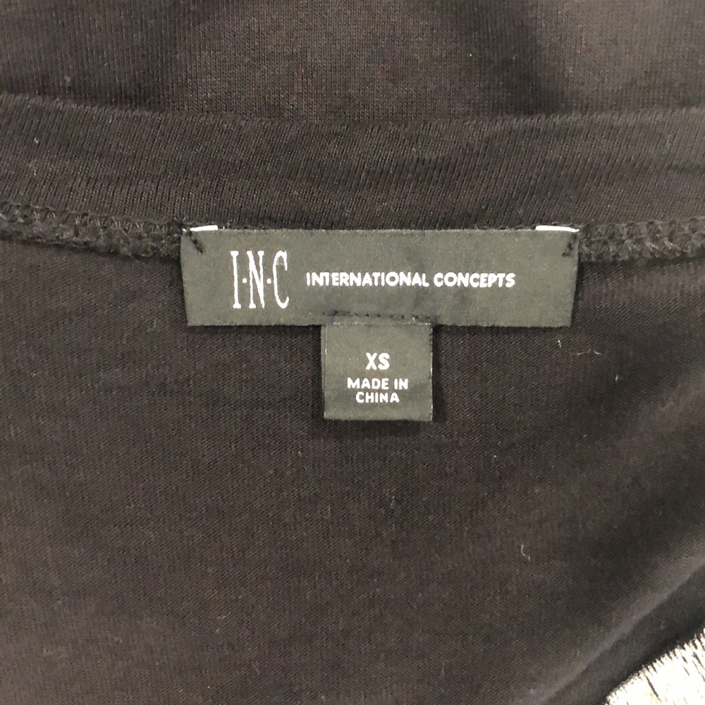 INC black tee with silver detail - Picture 7 of 7